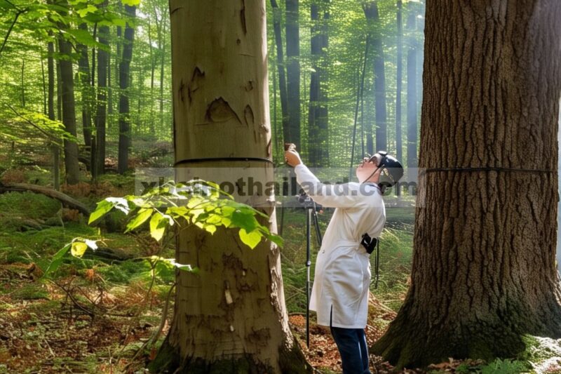 Pergerakan Air Internal dan Waktu Tinggal Berbeda pada Dua Spesies Pohon di Hutan Gugur Beriklim Sedang: Bukti dari Studi Pelacak Isotop D2O In Situ