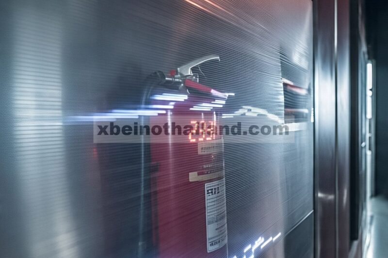 Fluktuasi Selang Pemadam Kebakaran Elektron di Balik Front Anti-Dipolarisasi