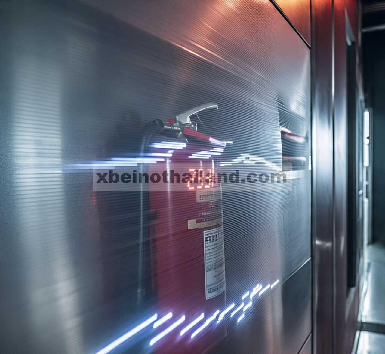 Fluktuasi Selang Pemadam Kebakaran Elektron di Balik Front Anti-Dipolarisasi