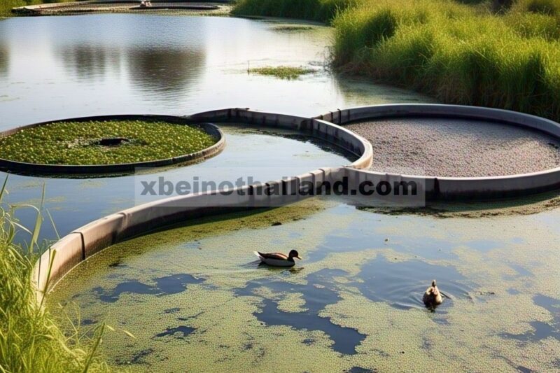 Penghapusan bahan organik dari air limbah babi di lahan basah buatan dengan konfigurasi berbeda