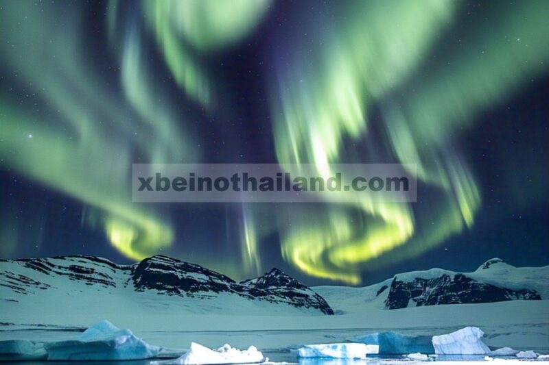 Perambatan dan Evolusi Lapisan Es Kutub Selama Aktivitas Badai Aurora