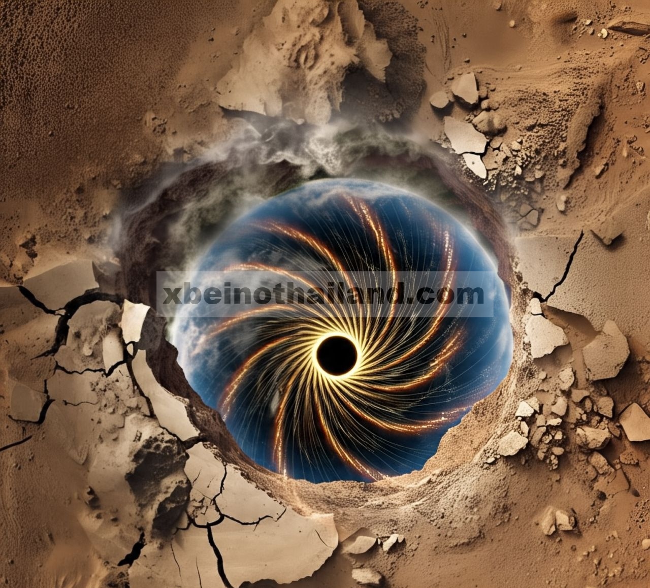Struktur Tali Fluks Magnetik Skala Kecil Melintasi Gempa Bumi