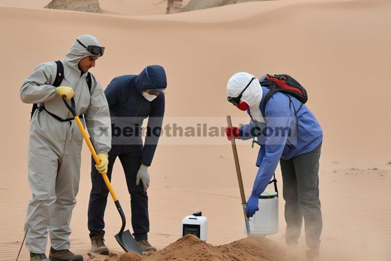 Perbedaan geokimia antara permukaan tanah Gobi dan debu yang diangkut: Implikasi terhadap identifikasi asal debu di gurun Gobi di Tiongkok utara