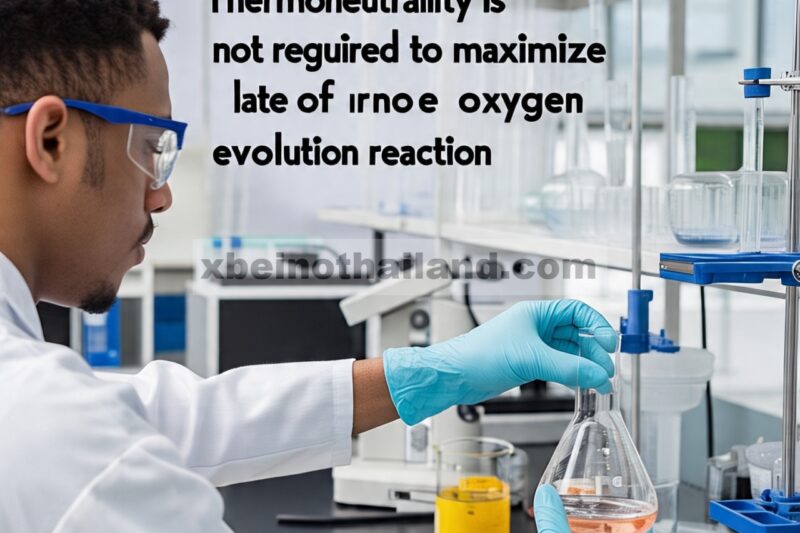 Termonetralitas Tidak Diperlukan untuk Memaksimalkan Laju Reaksi Evolusi Oksigen